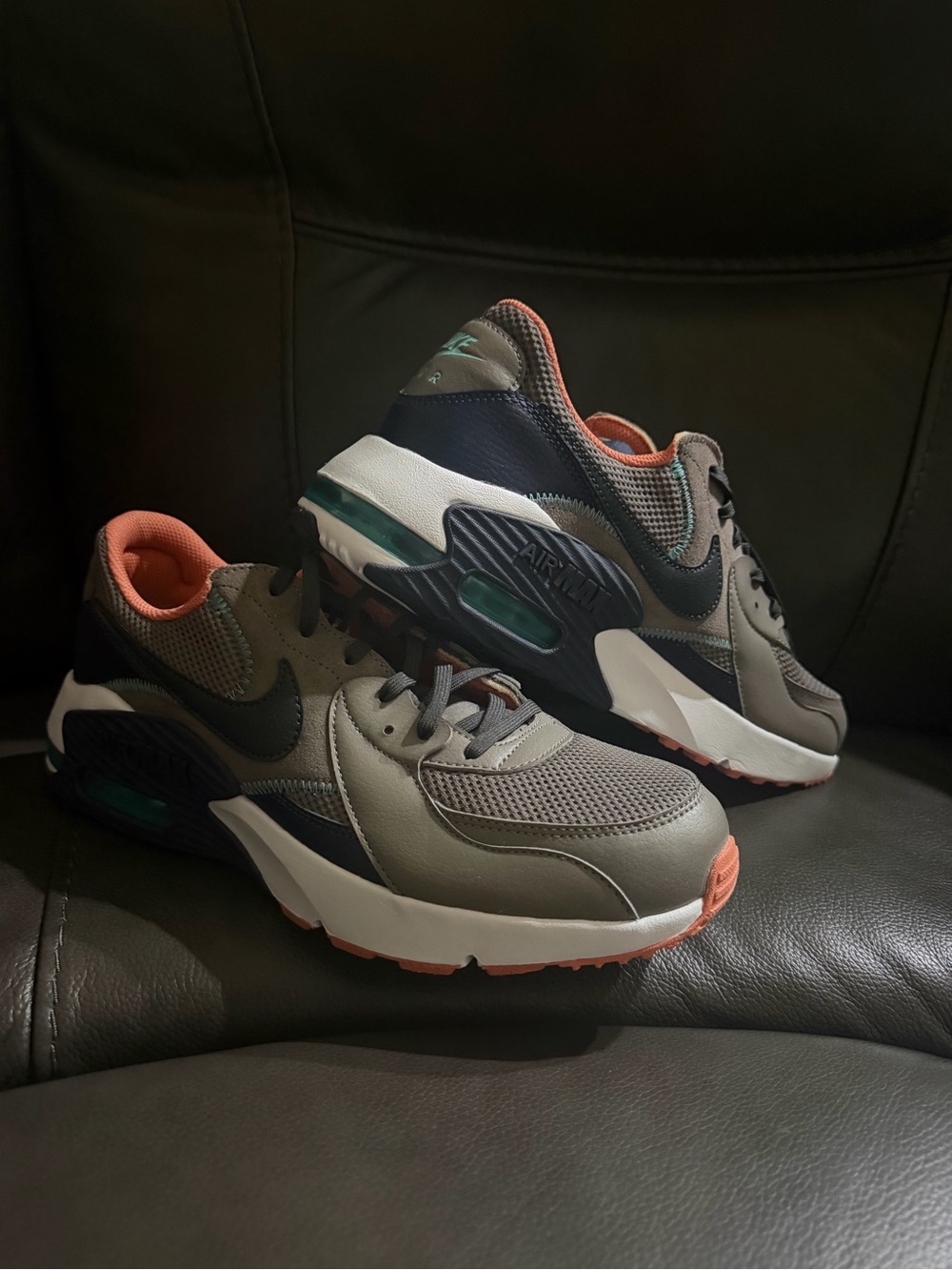 Nike Sneakers in Coral, Teal & Gray